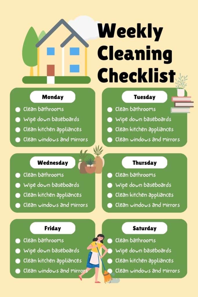 Cleaning Checklist